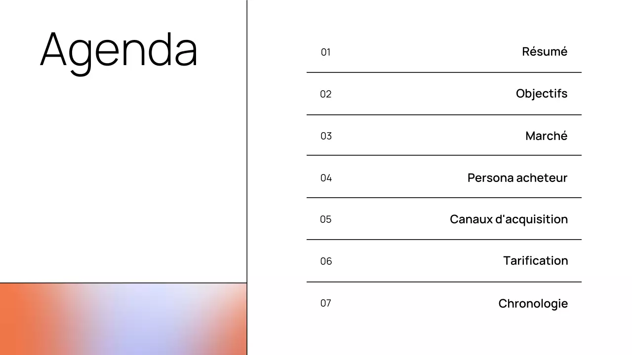 Présentation du document de stratégie moderne d'Orange