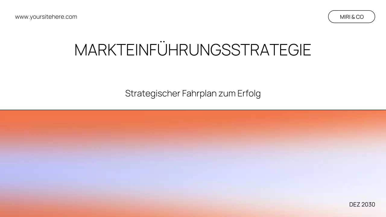 Präsentation des Strategiepapiers von Orange