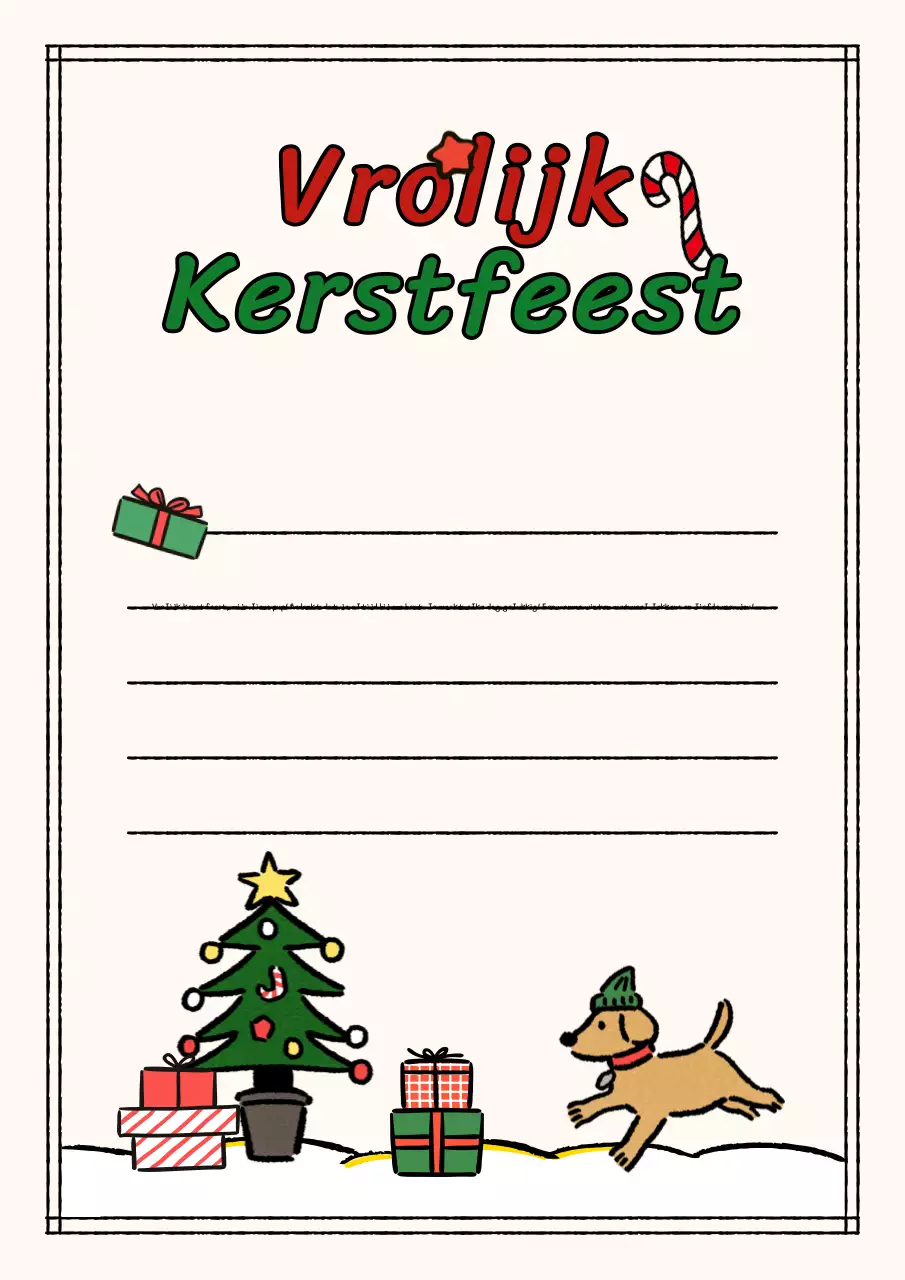 Rode feestelijke kerstvakantiegroetkaart