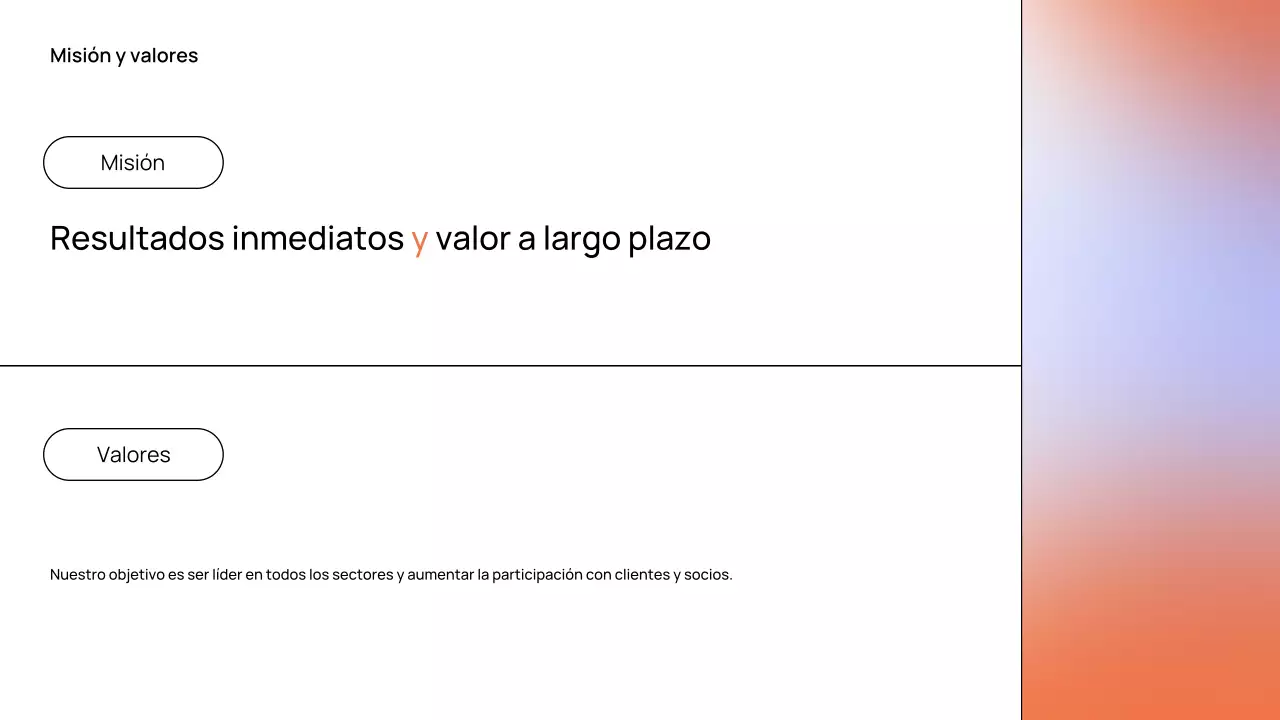 Presentación del documento de estrategia moderna de Orange