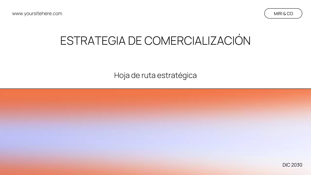 Presentación del documento de estrategia moderna de Orange