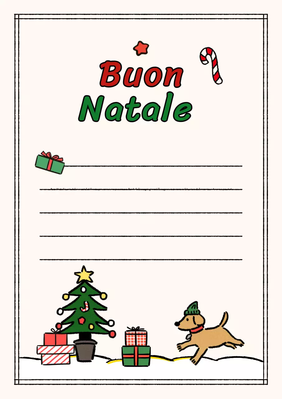 Biglietto di auguri natalizio rosso