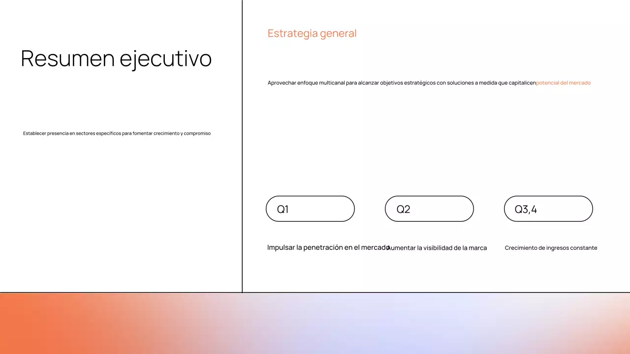 Presentación del documento de estrategia moderna de Orange