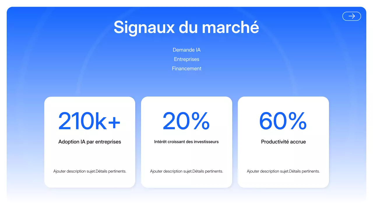 Présentation moderne de l'IA bleue