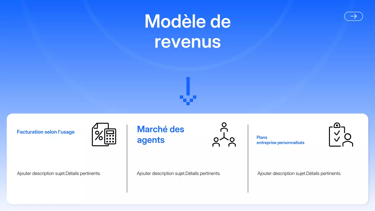 Présentation moderne de l'IA bleue