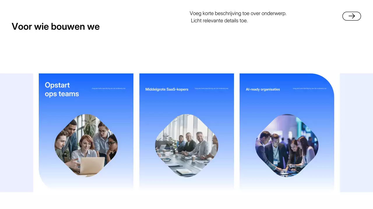 Blauwe moderne AI-presentatie