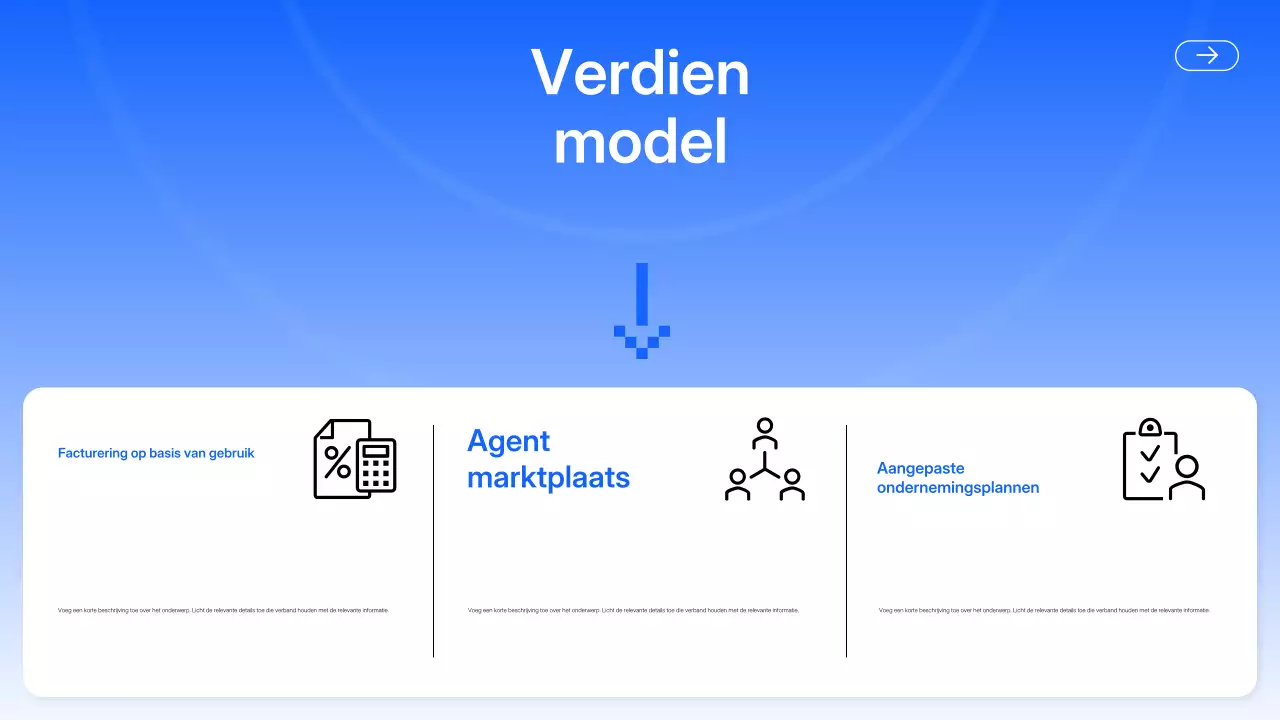 Blauwe moderne AI-presentatie