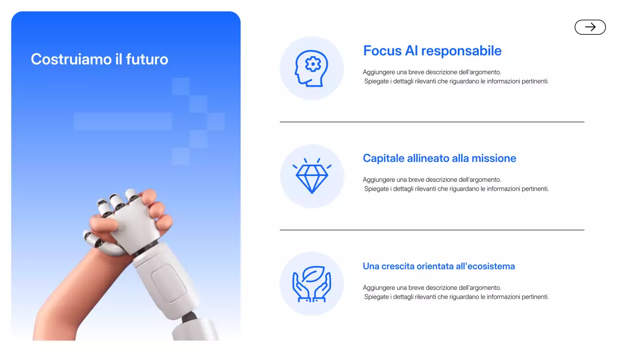 Presentazione di Blue Modern AI