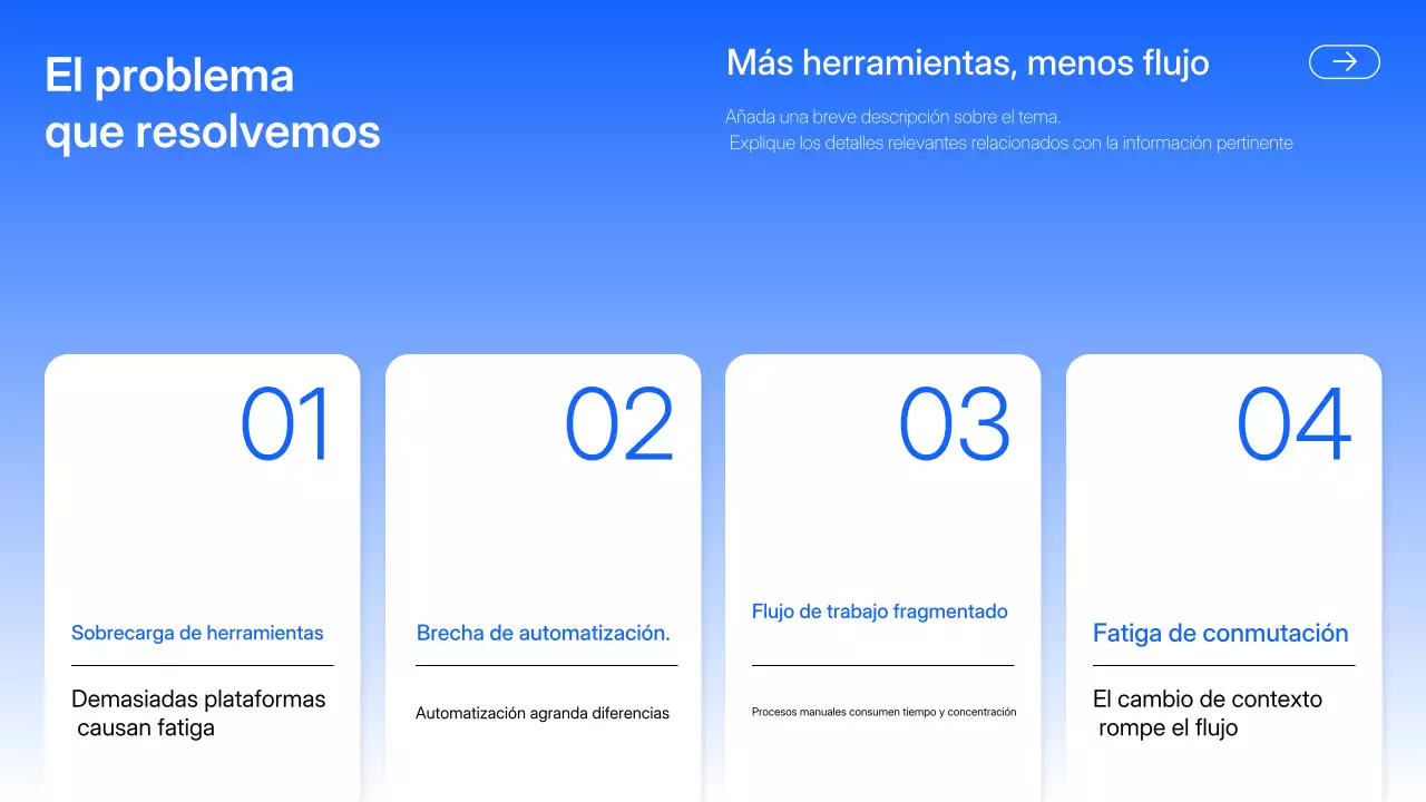 Presentación de IA moderna azul