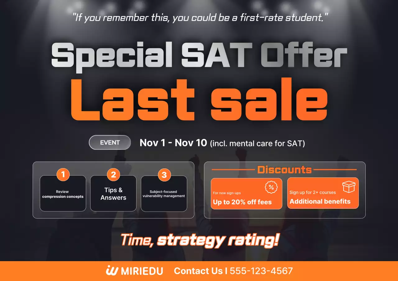 Quảng cáo bài giảng đặc biệt của CSAT được nhấn mạnh bằng màu cam