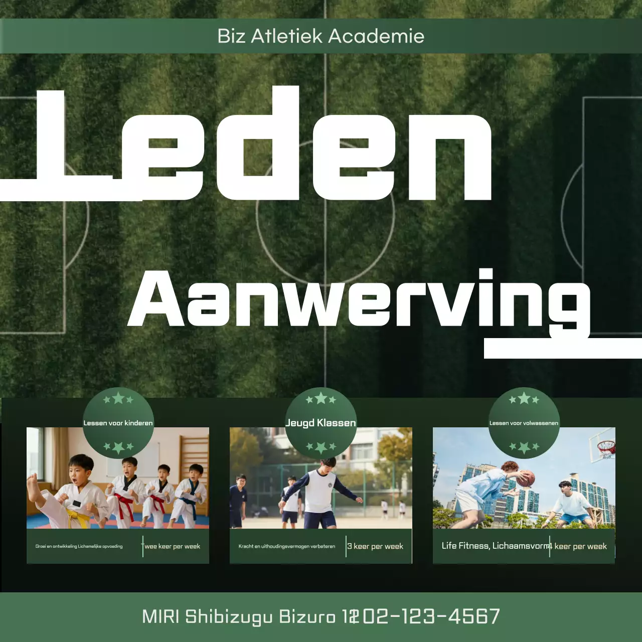 Groene, schone atletiekwerving