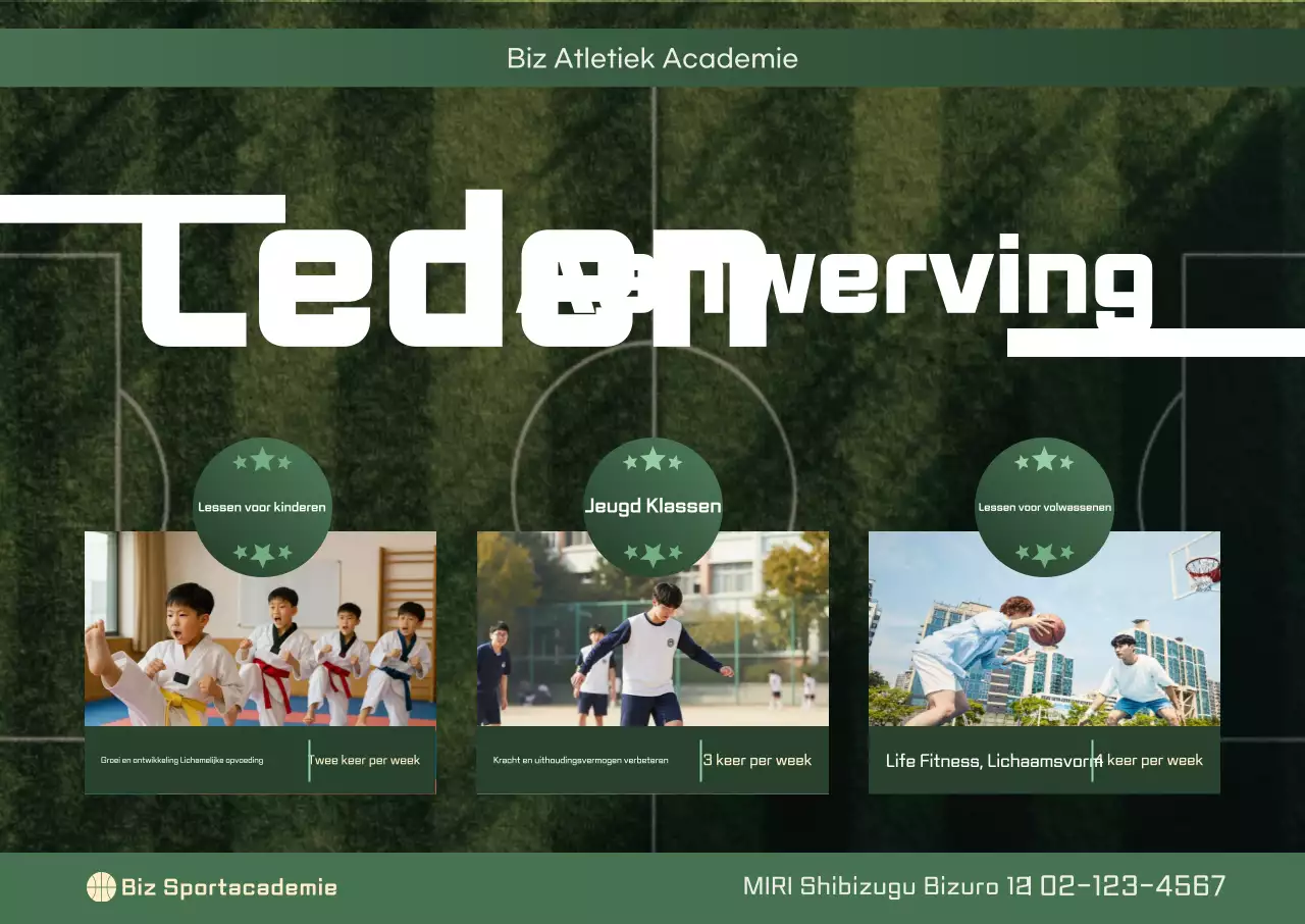 Groene, schone atletiekwerving