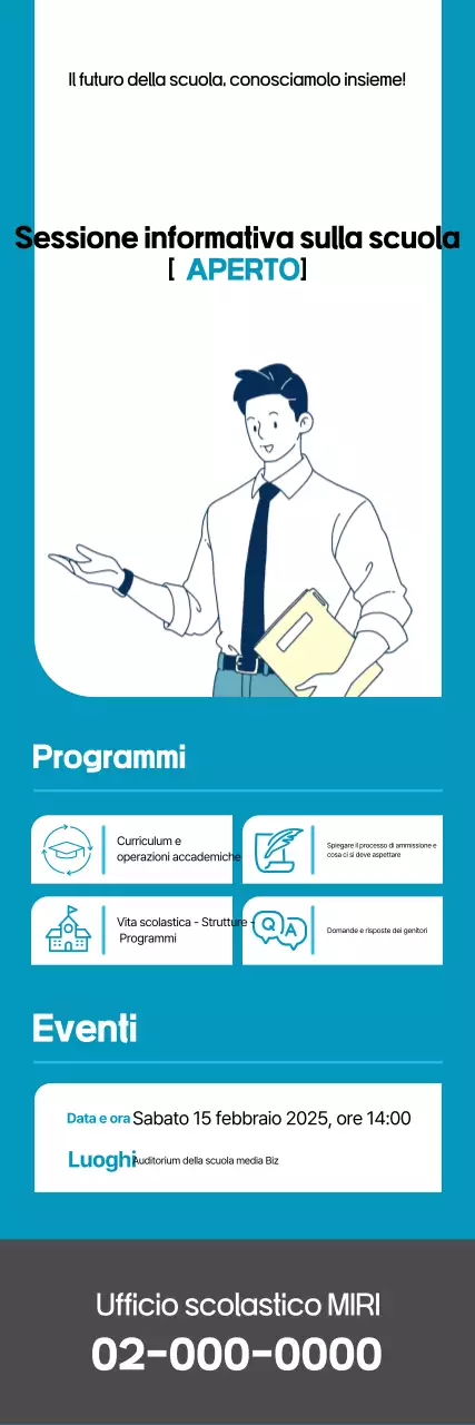 Guida alla sessione informativa sull'istruzione moderna Sky Blue