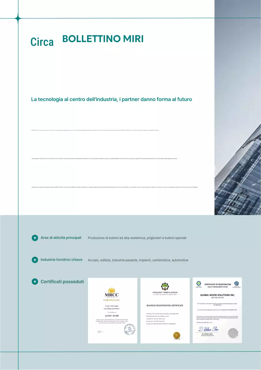 Catalogo industriale moderno grigio