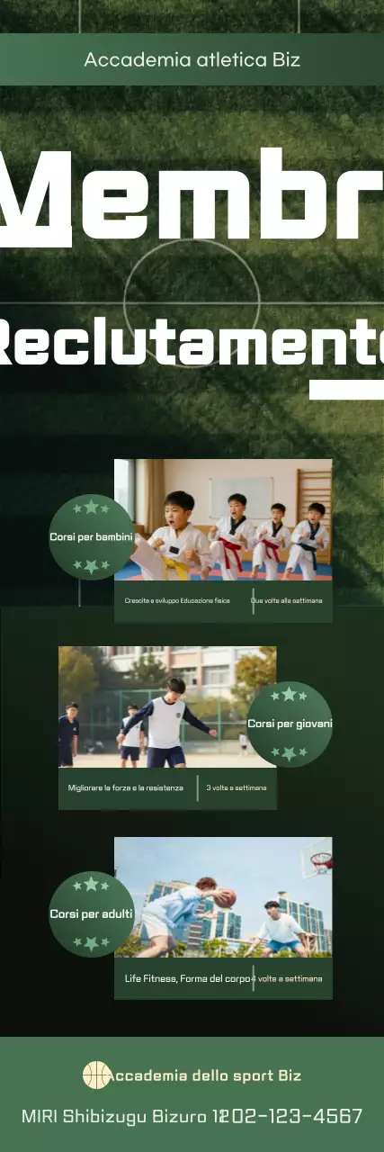 Reclutamento atletico pulito e verde