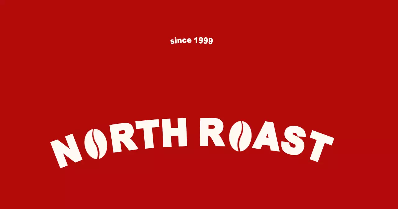 赤 シンプル コーヒー ロゴ