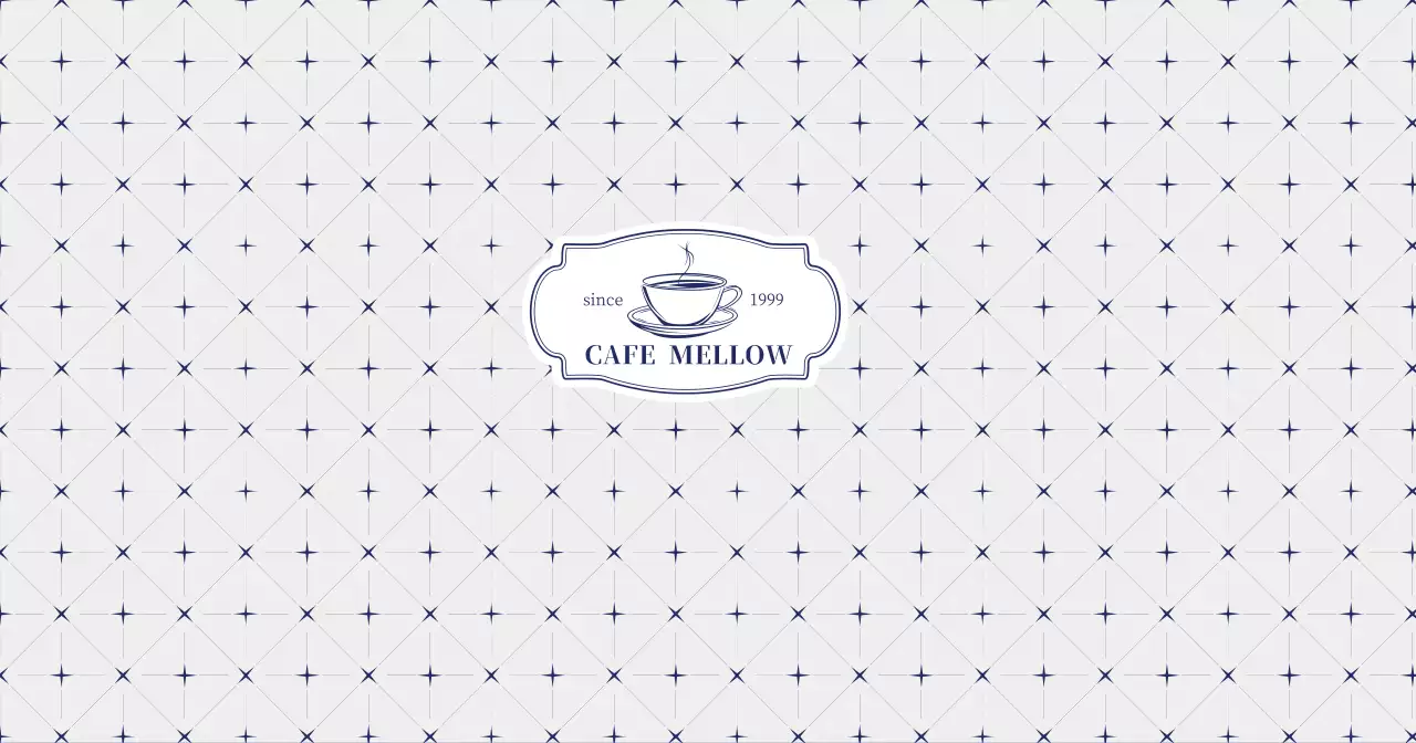 白黒 シンプル カフェ ロゴ