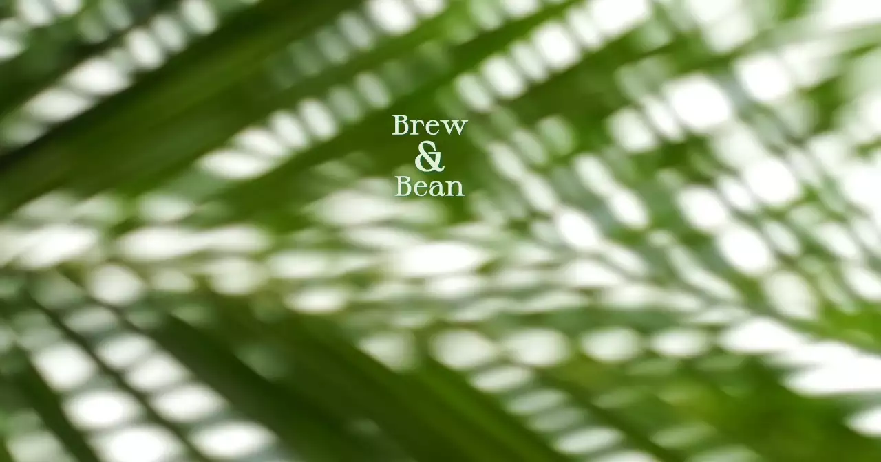 緑 シンプル カフェ ロゴ