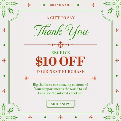 Christmas Gift Promotion Card for Social Media