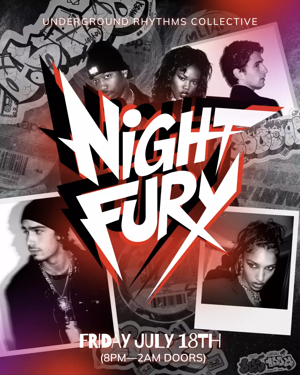 Black Urban Music Event Instagram Post