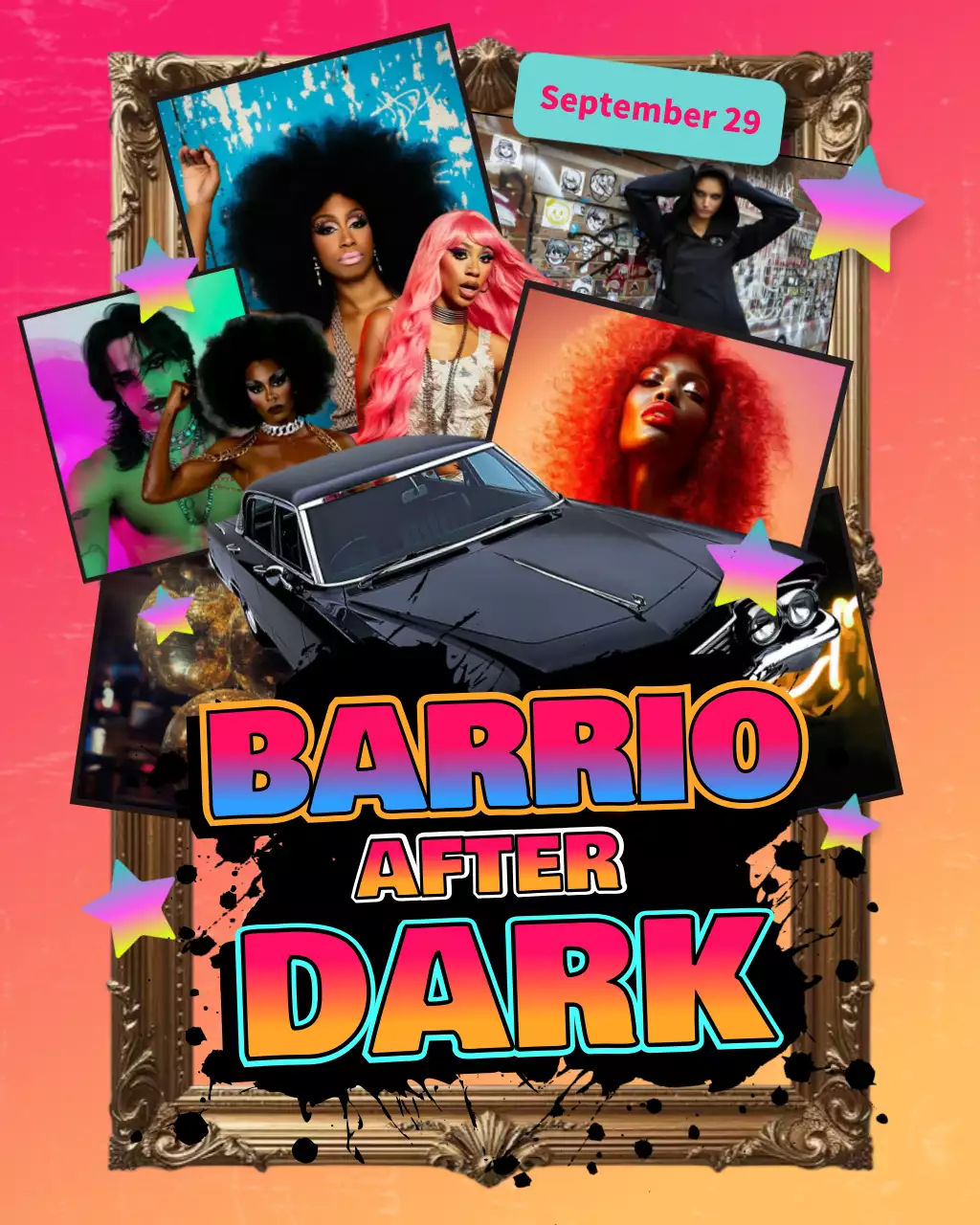 Colourful Retro Nightlife Event Instagram Post