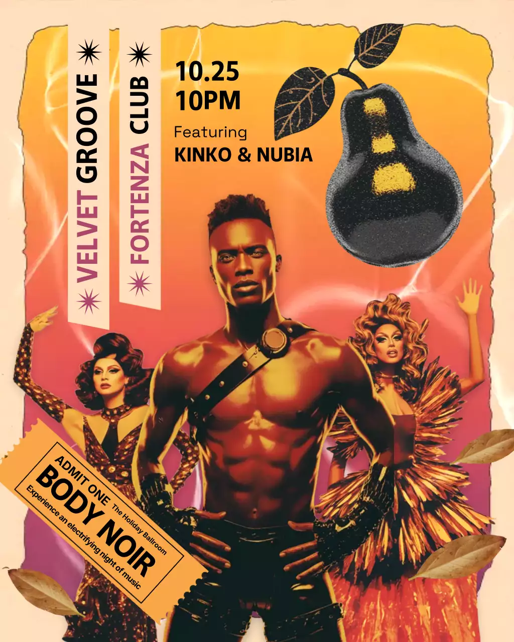 Orange Retro Fashion Event Instagram Post