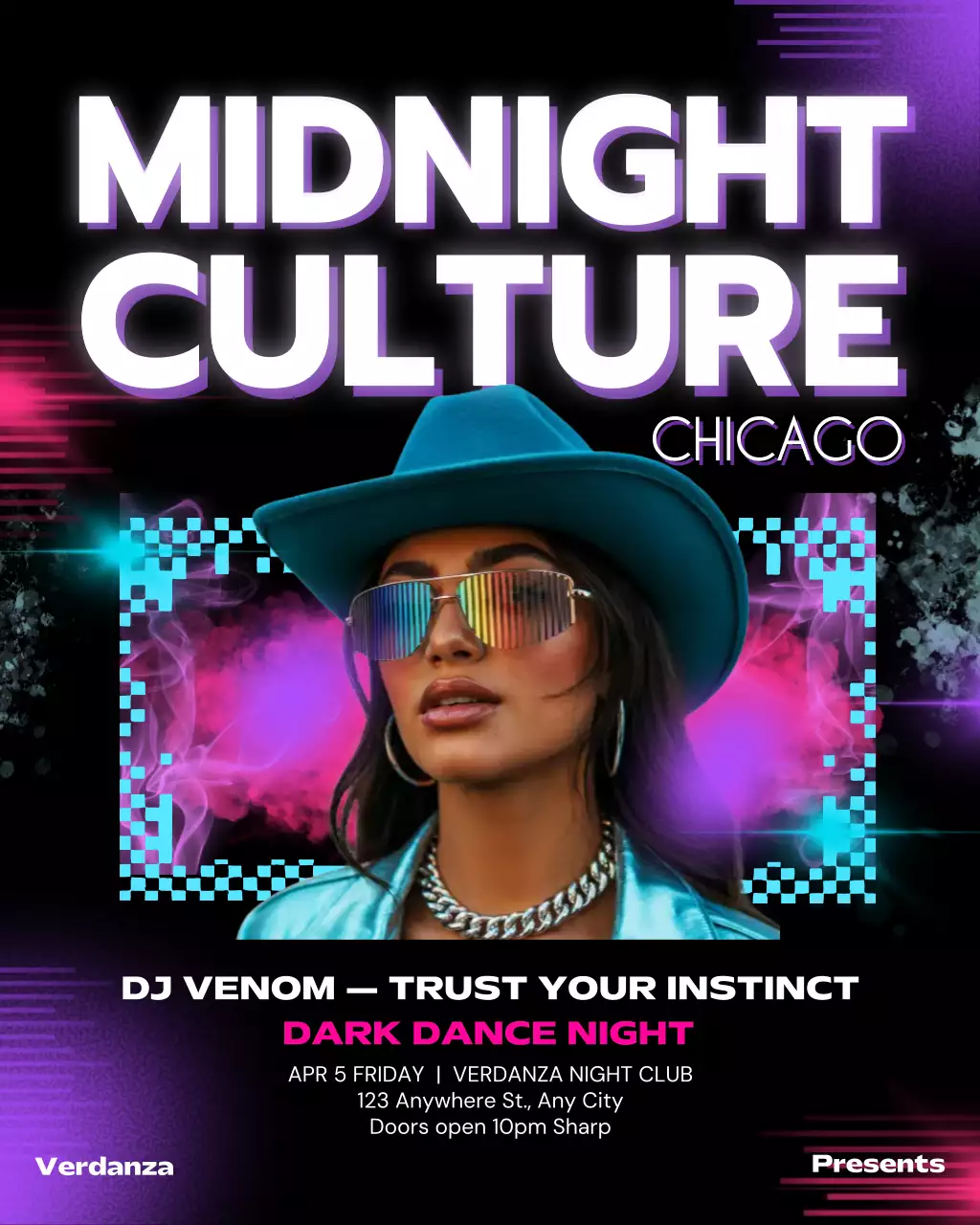 Teal Trendy Dance Event Promotion Instagram Post