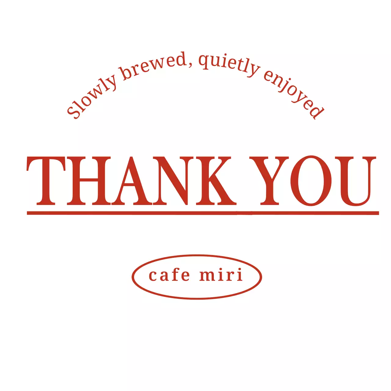 白 シンプル カフェ メッセージ サンキュー