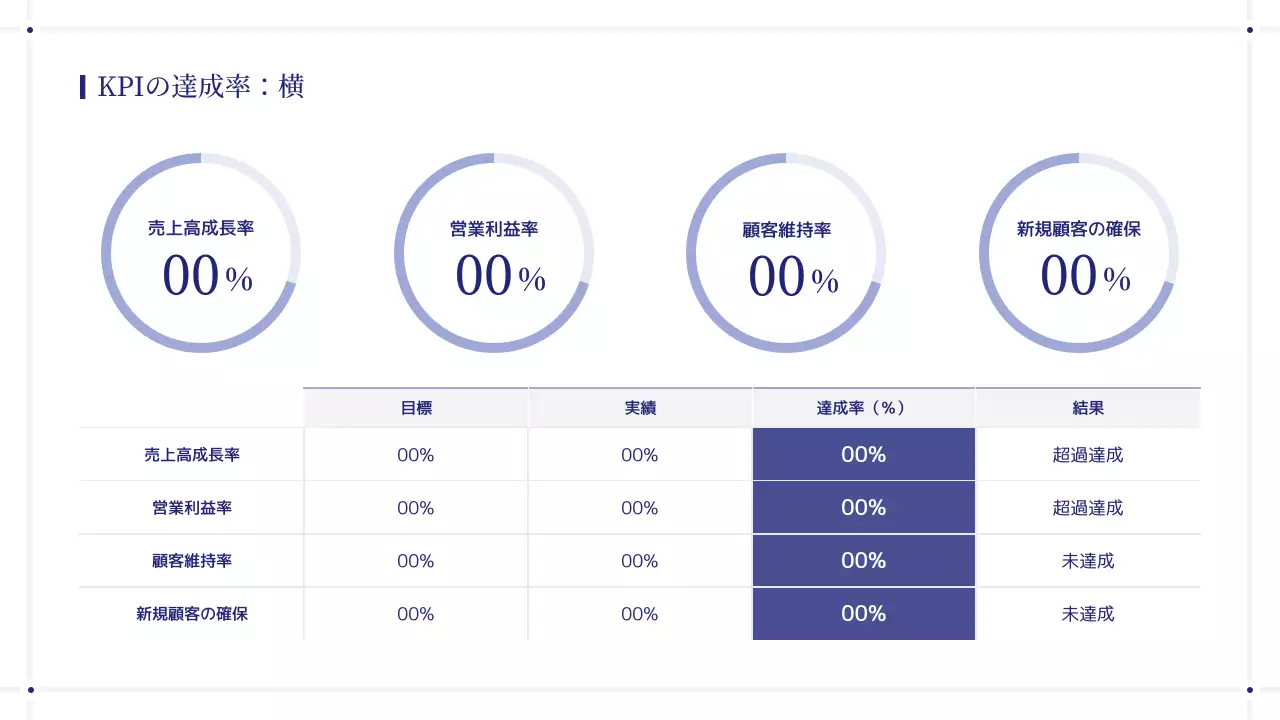 青 シンプル ビジネス 提案書