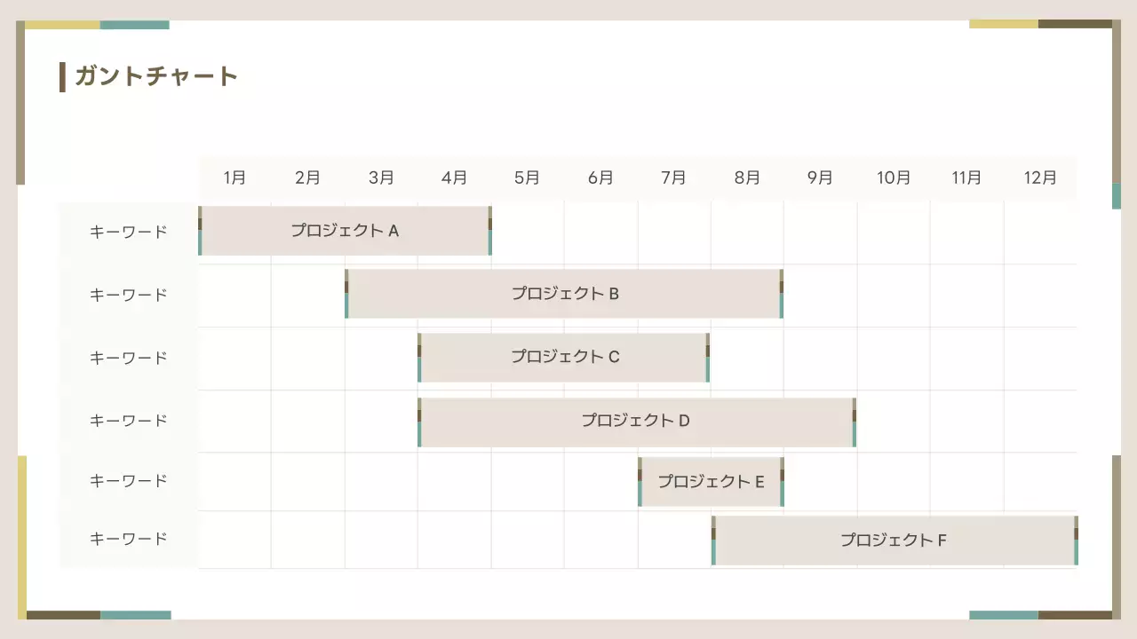 ベージュ シンプル ビジネス 提案書