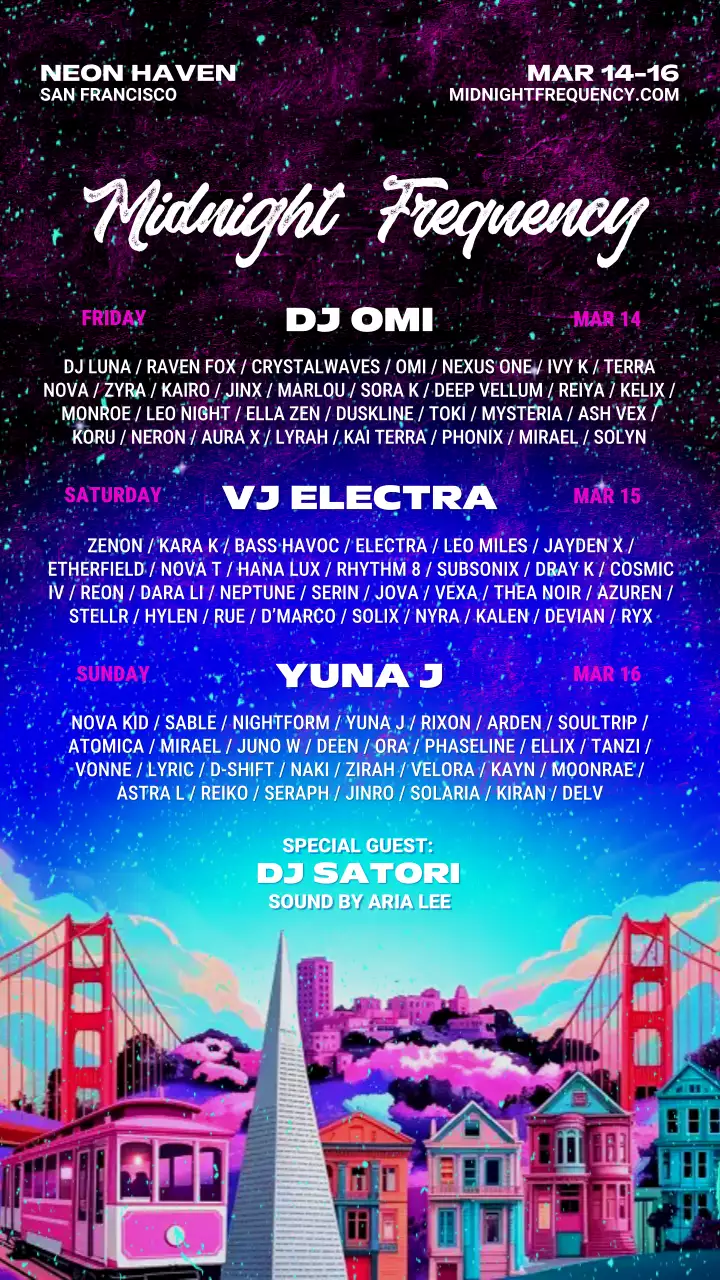 Rainbow Retro Music Event Announcement