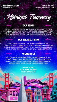 Rainbow Retro Music Event Announcement