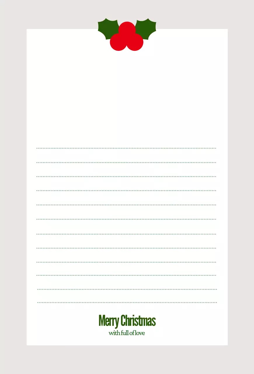 빨강 심플 크리스마스 카드