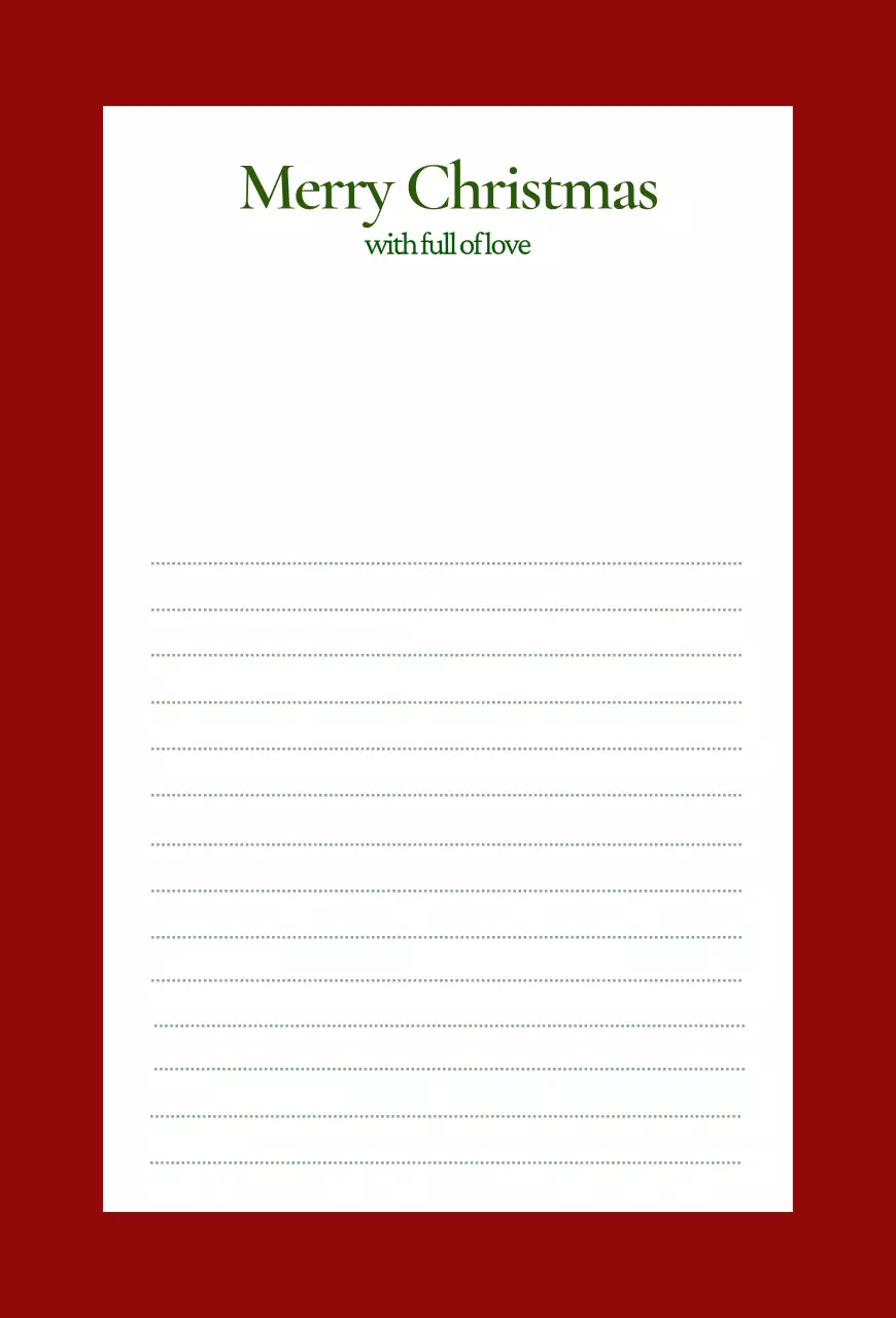 빨강 클래식 크리스마스 카드