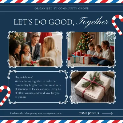 Navy Classic Holiday Community Participation Announcement