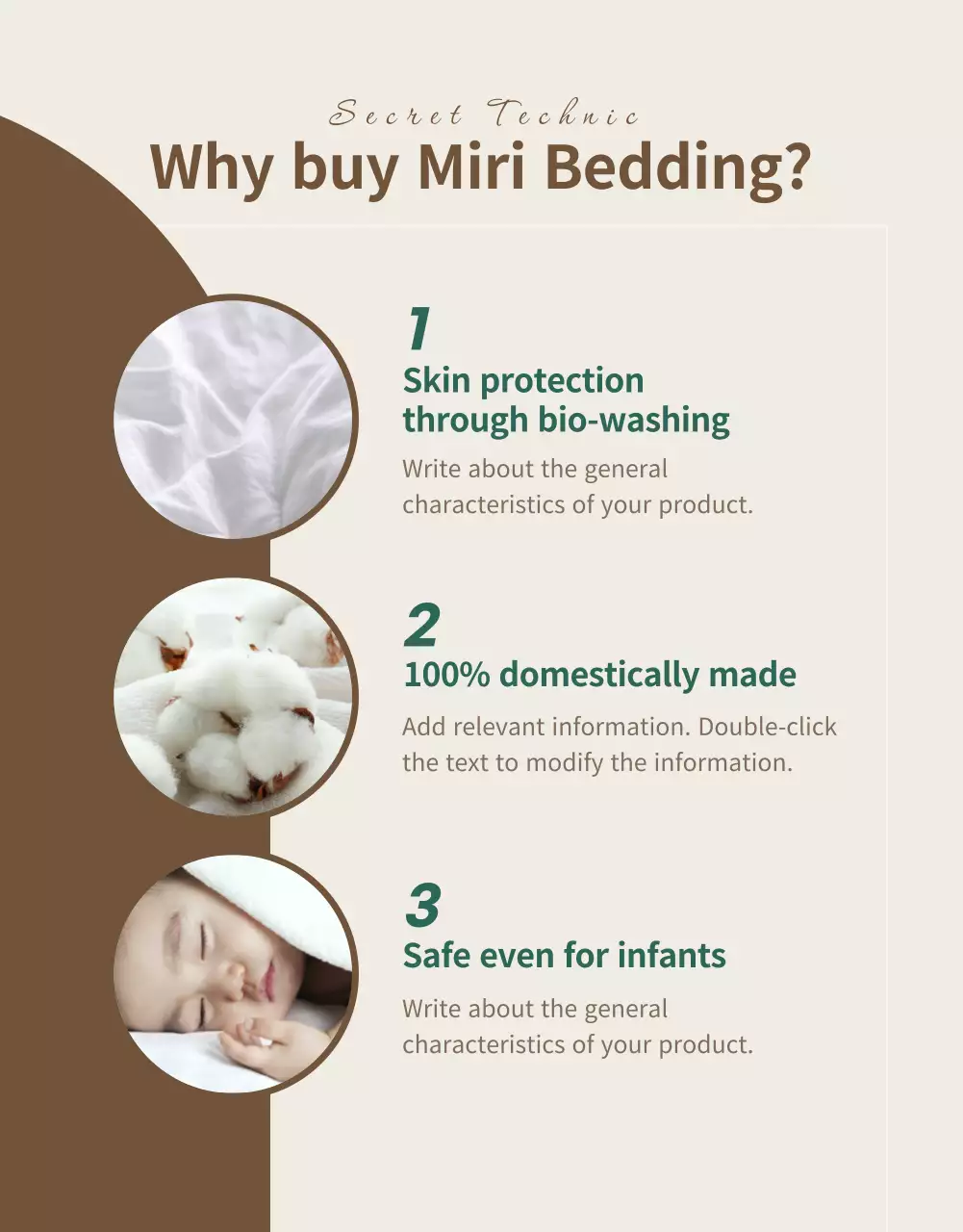 beige modern bedding advertisement