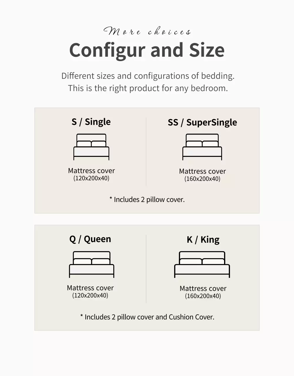 beige modern bedding advertisement