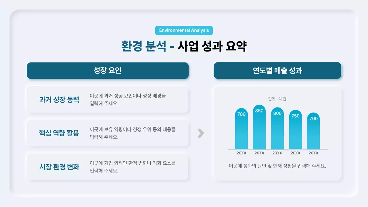 하늘색 모던 사업 전략 제안서