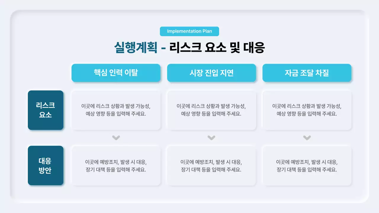 하늘색 모던 사업 전략 제안서