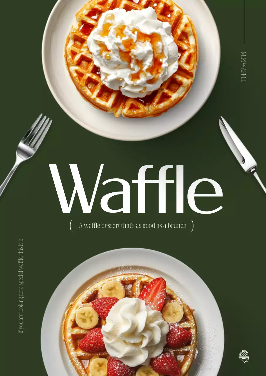 와플 브런치 포스터