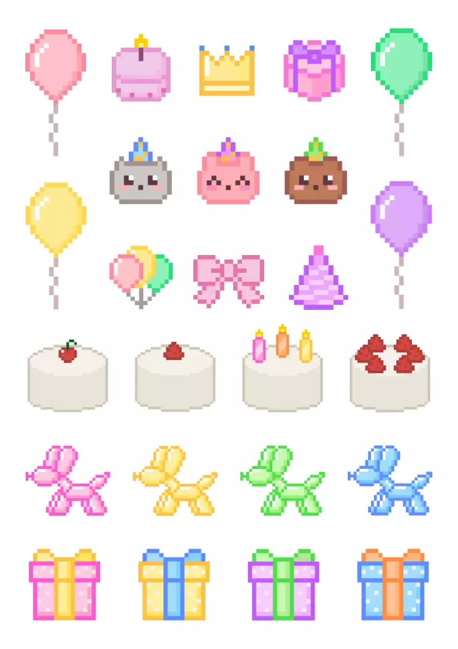 연보라 레트로 생일 문구