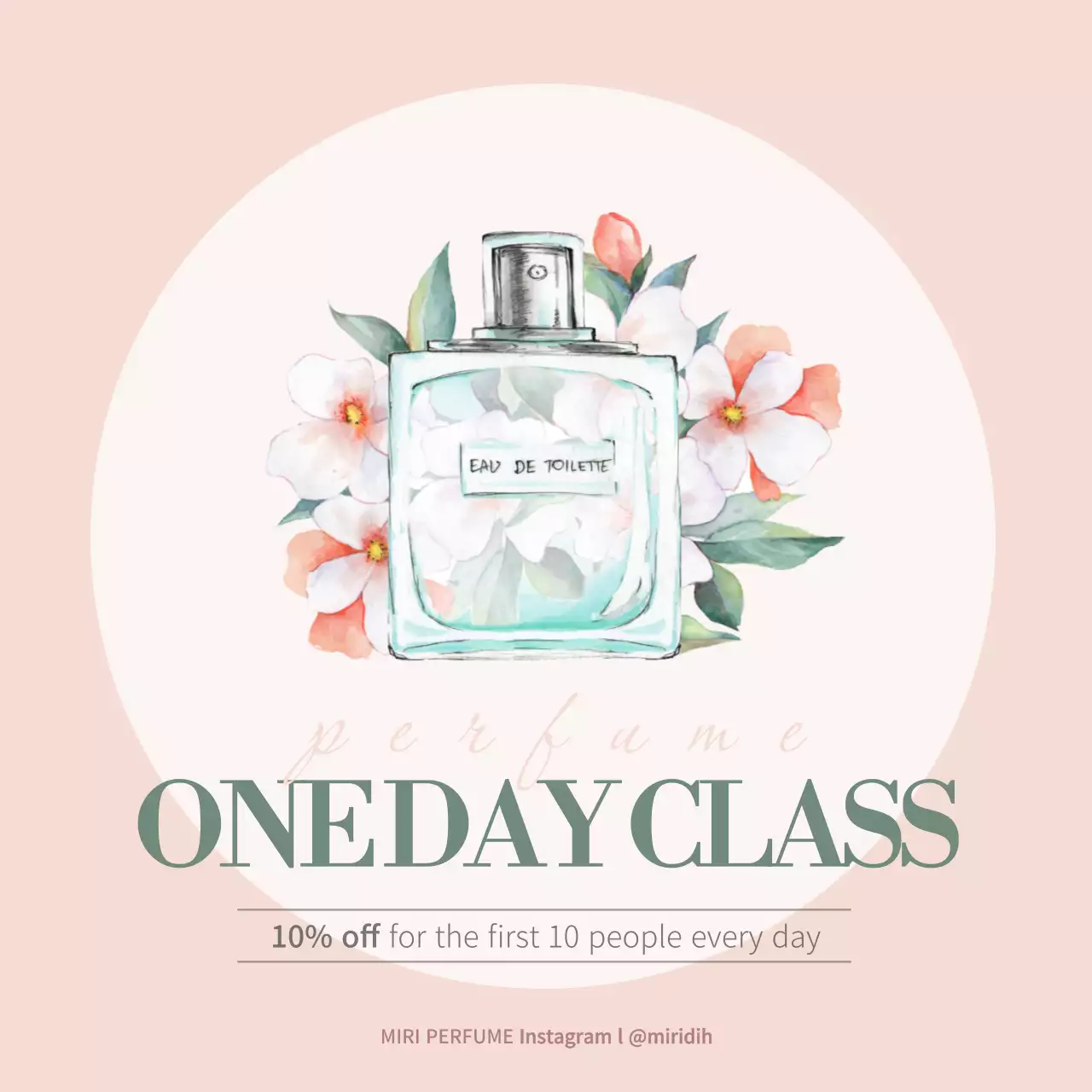 Beige Elegant Perfume Promotion Instagram Post