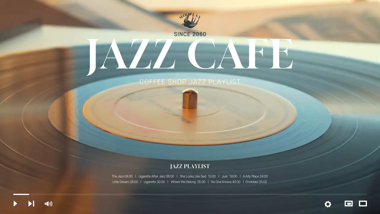 lp판이 강조된 클래식한 재즈 플레이리스트