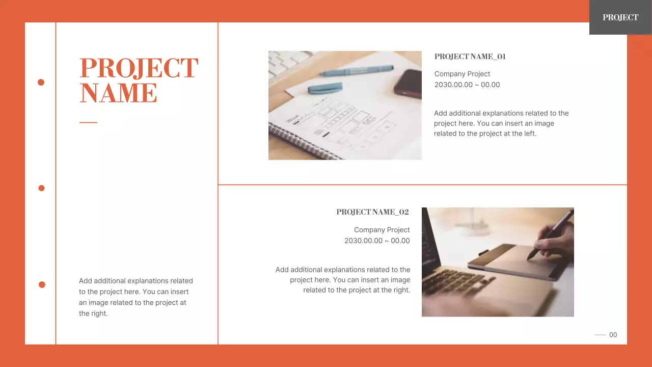 Orange Minimal Portfolio Resume Presentation