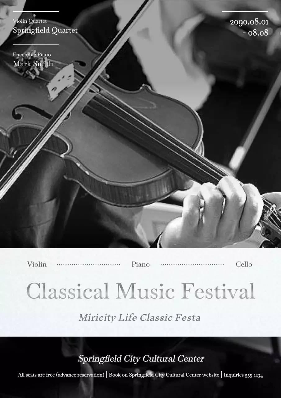 Black Classic Music Event Poster