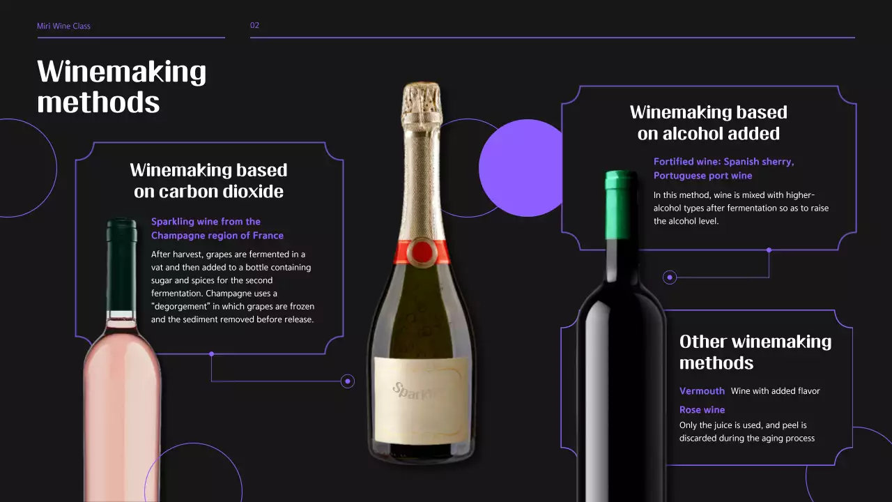 Purple Elegant Wine Event Presentation