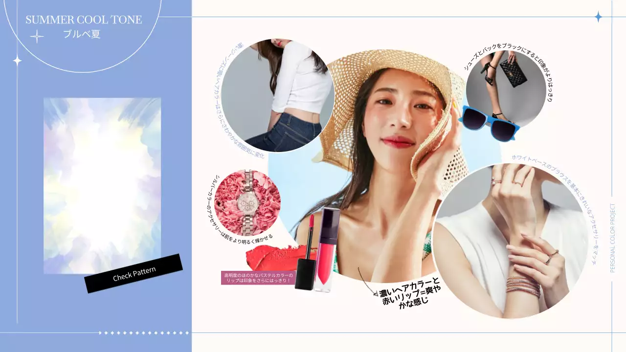 カラフル モダン パーソナルカラー 企画書 プレゼンテーション