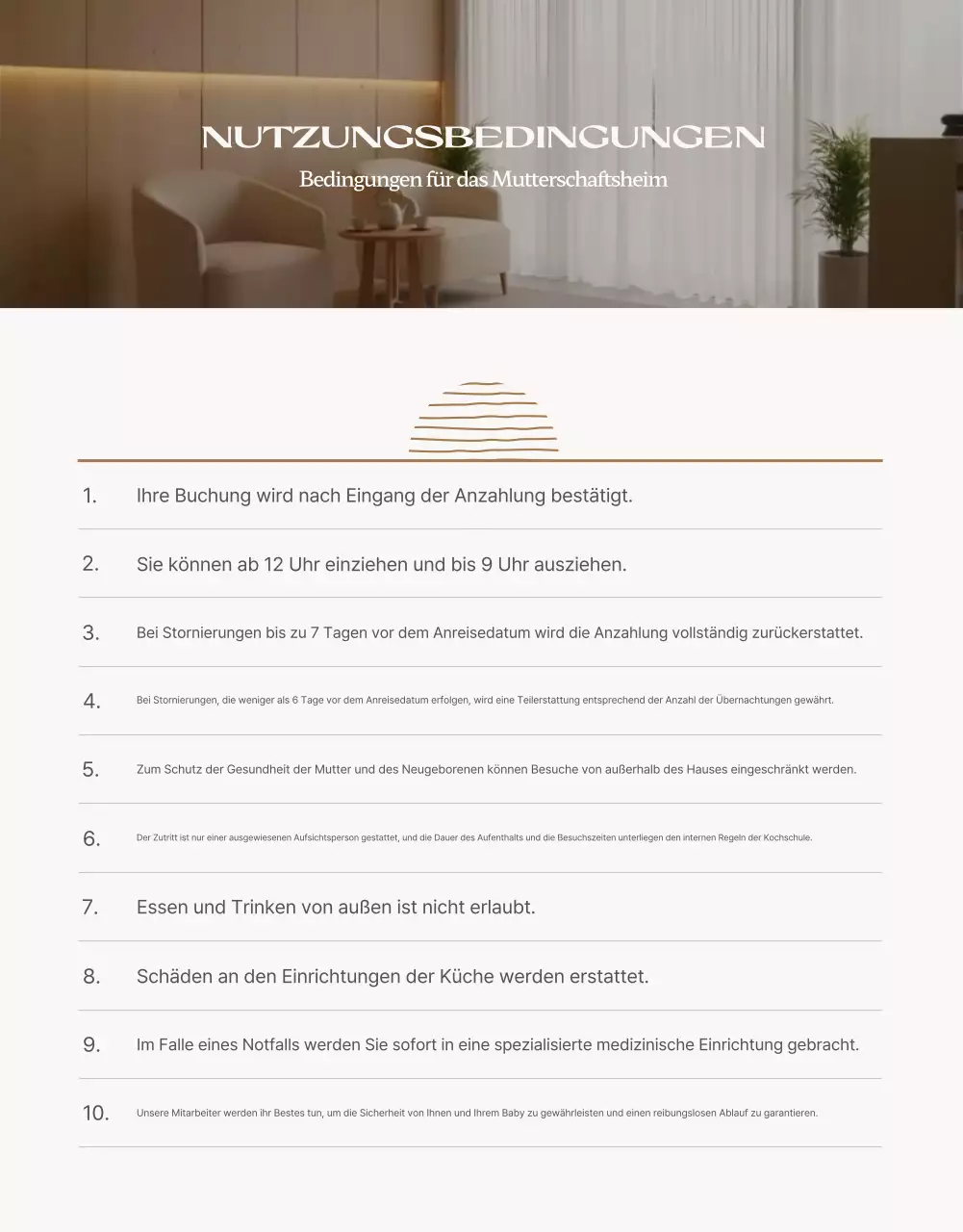 Beige Luxury Postpartum Care Center Promotion