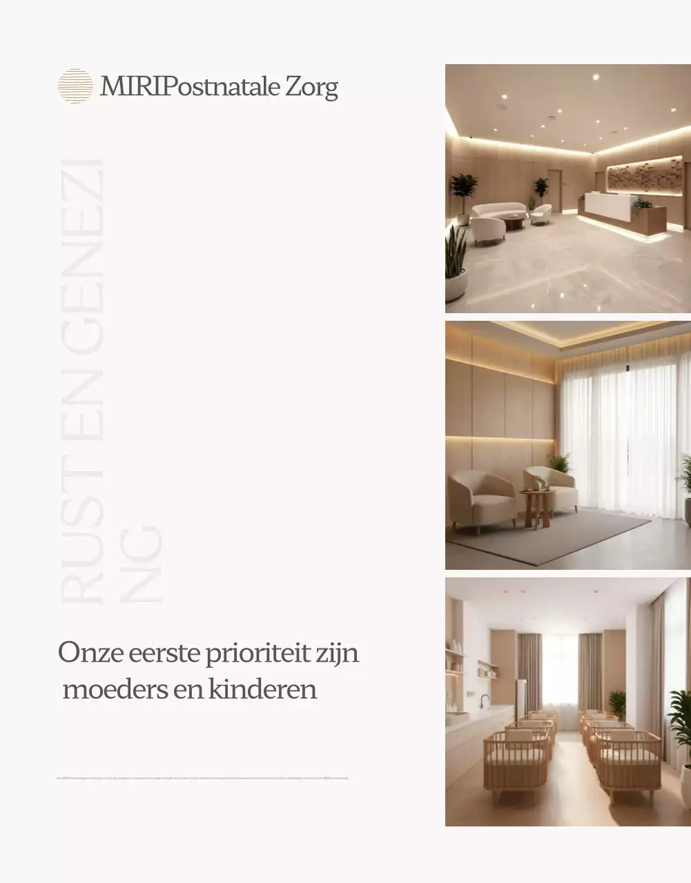 Beige Luxe Postpartum Zorgcentrum Promotie