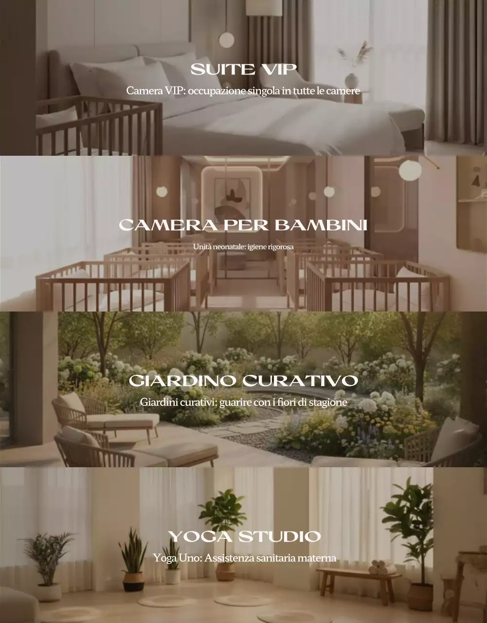 Promozione del centro di assistenza post-parto Beige Luxury